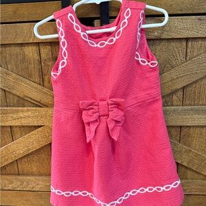 Charming Pink Sleeveless Kids Dress with Bow